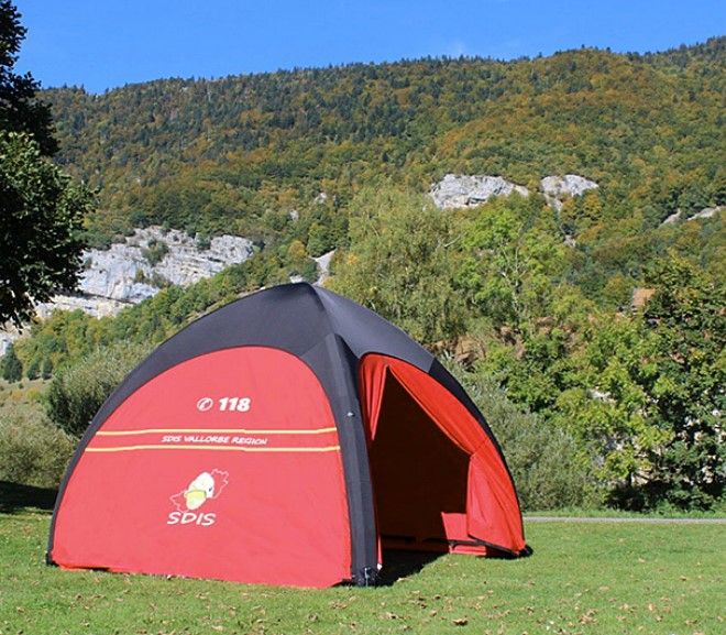 Gybe - Abris médicaux mobiles Fugu - Tente de secours gonflable 5 x 5 m_6