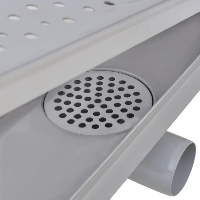 Vidaxl drain de douche linéaire 2 pcs 530 x 140 mm acier inoxydable 275965_6
