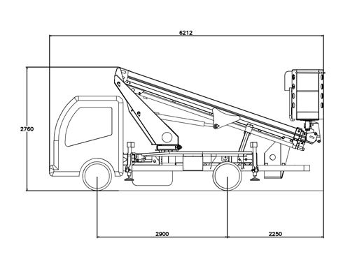 Ecoline 160 - Camion nacelle Ruthmann - Hauteur de travail 16,00 m - Déport 9,20 m_6