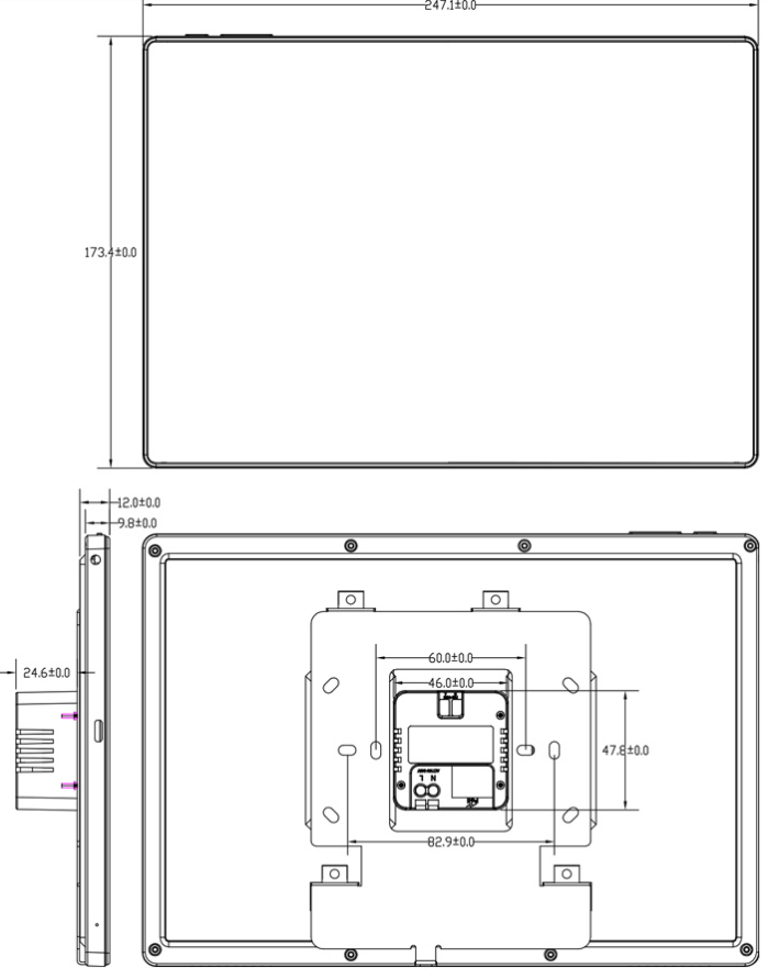 Panel PC / tablette murale 10 pouces IPS - YziPanel EVI-YZ1011 - Android 13 / Linux Debian pour GTB / supervision_6