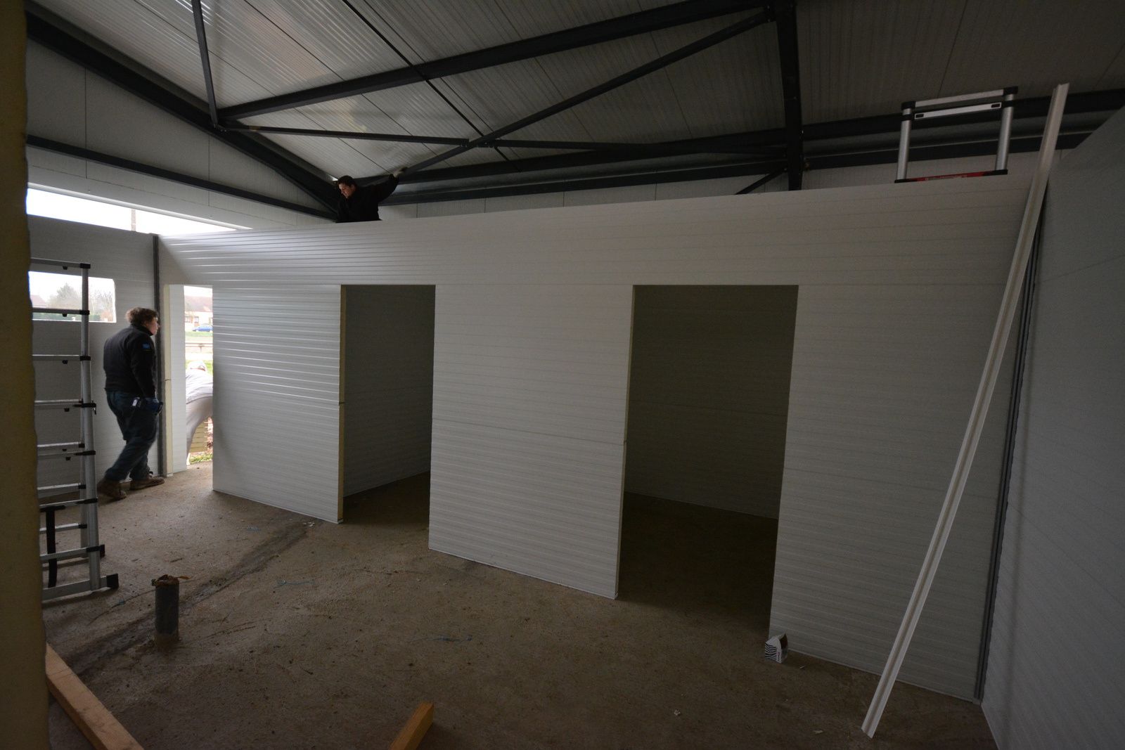 Kit de légumerie livré avec habillage en tôle ou PVC