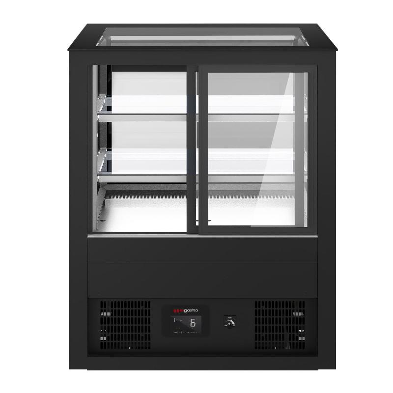 Vitrine à pâtisserie réfrigérée 1210 mm - LED et 2 étagères_6