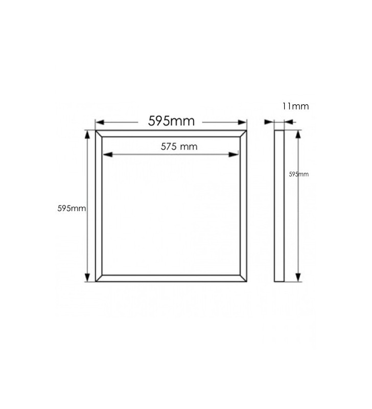 Cadre lumineux LED 60x60 44W - CCT - Réf DALDEZCCT - Ultra fin et économique_6