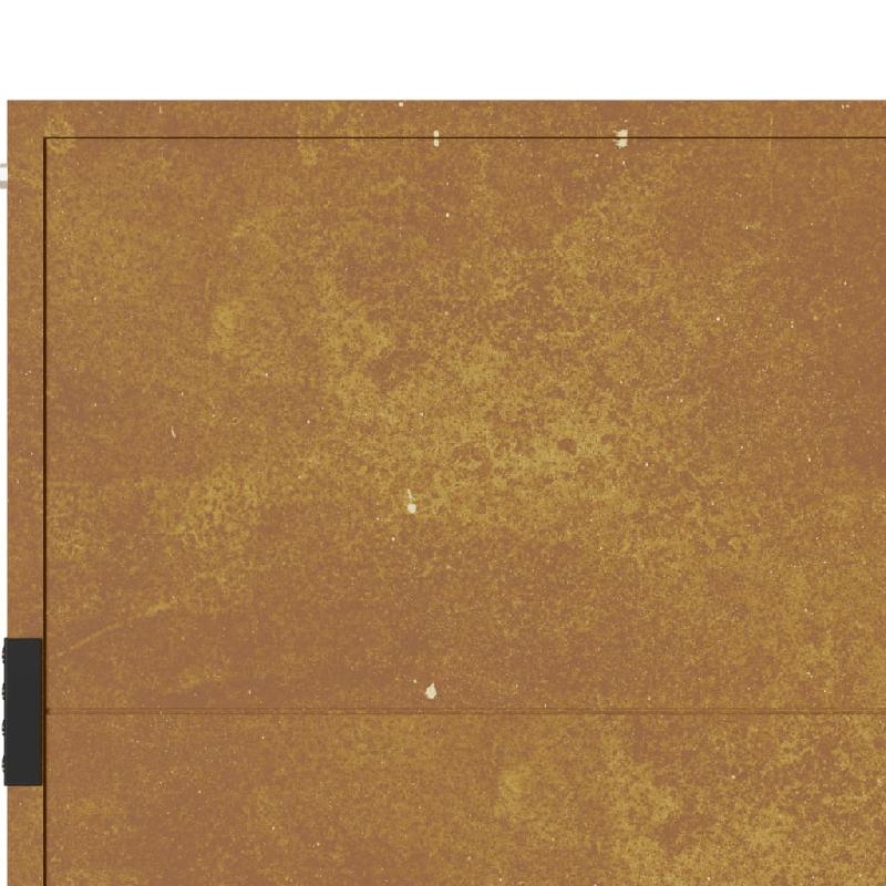Vidaxl portail de jardin 105x180 cm acier corten 153206_6