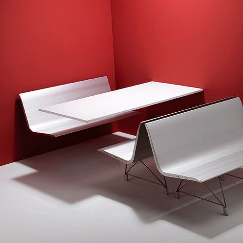 Banc AERO - design minimaliste, aluminium et bois, intérieur/extérieur, 2 à 7 places_6