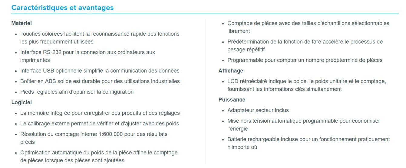 CCT 20M - Balance de Comptoir Compteuse Cruiser AE Adam GmbH - Capacité 20kg - Lisibilité 5g - Répétabilité 10g_6