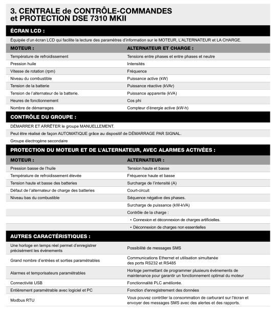 Ct-1350 - Groupe électrogène en container 50 Hz triphasé - Inmesol - 1256 kVA PRP / 1350 kVA LTP - Moteur MTU - Alternateur Stamford_6