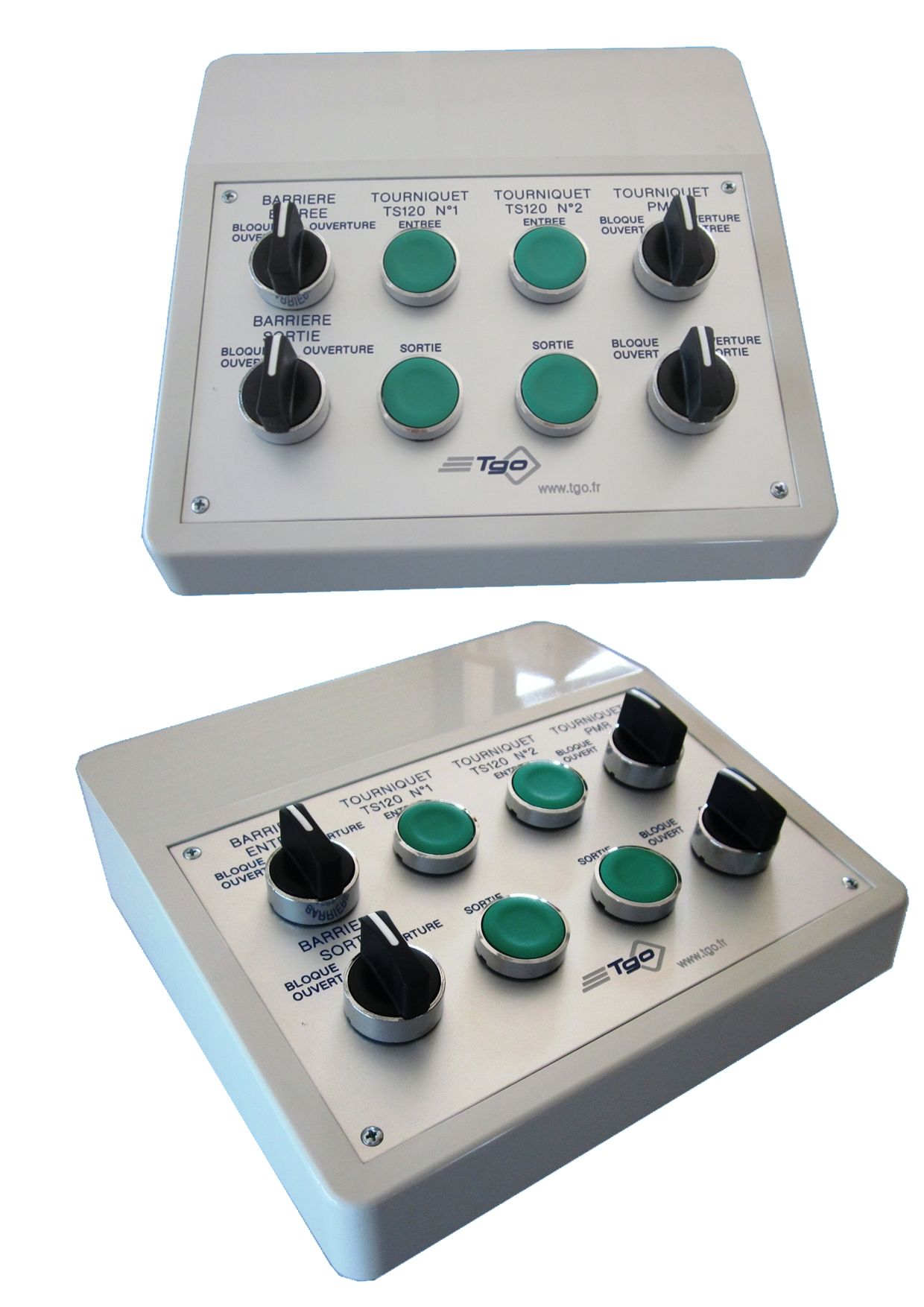 Pupitre TGO avec disposition personnalisable des commandes