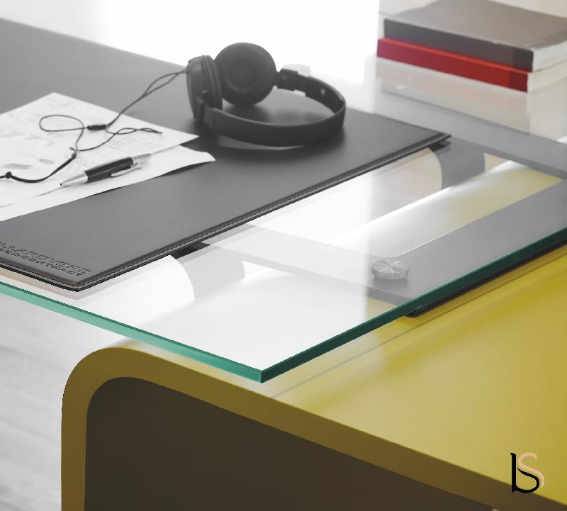Bureau de direction Larus en verre trempé - Dellarovere - 230_6