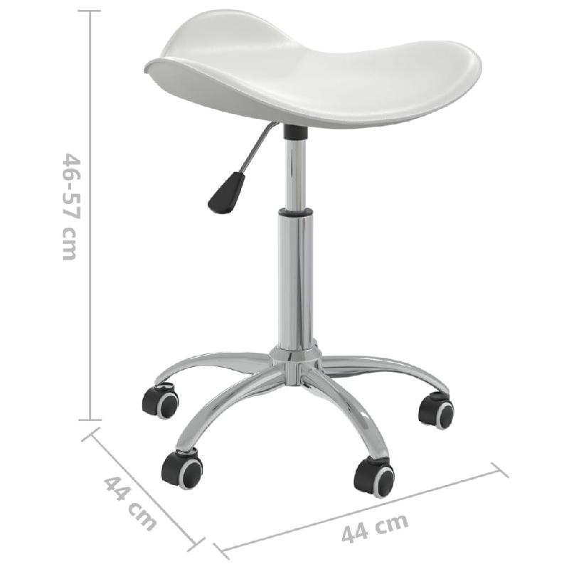 Vidaxl tabouret de salon et spa blanc similicuir 323683_6