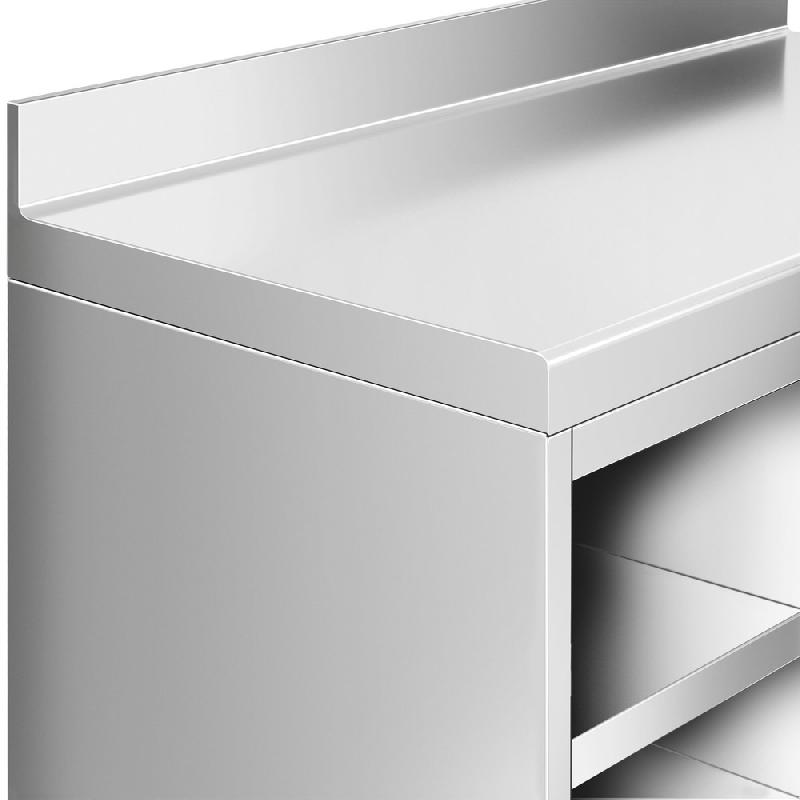 Meuble inox pour machine à café - 1200 x 600 mm - 2 tiroirs - Étagère réglable gauche_6