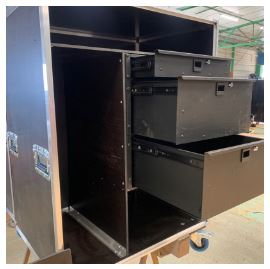 Flight-cases rangement avec Compartiments et tiroirs modulables et Calage intérieur_6
