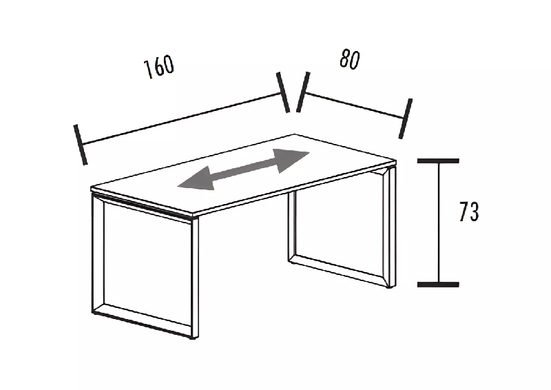 Bureau individuel piètement fermé So Sierro_6