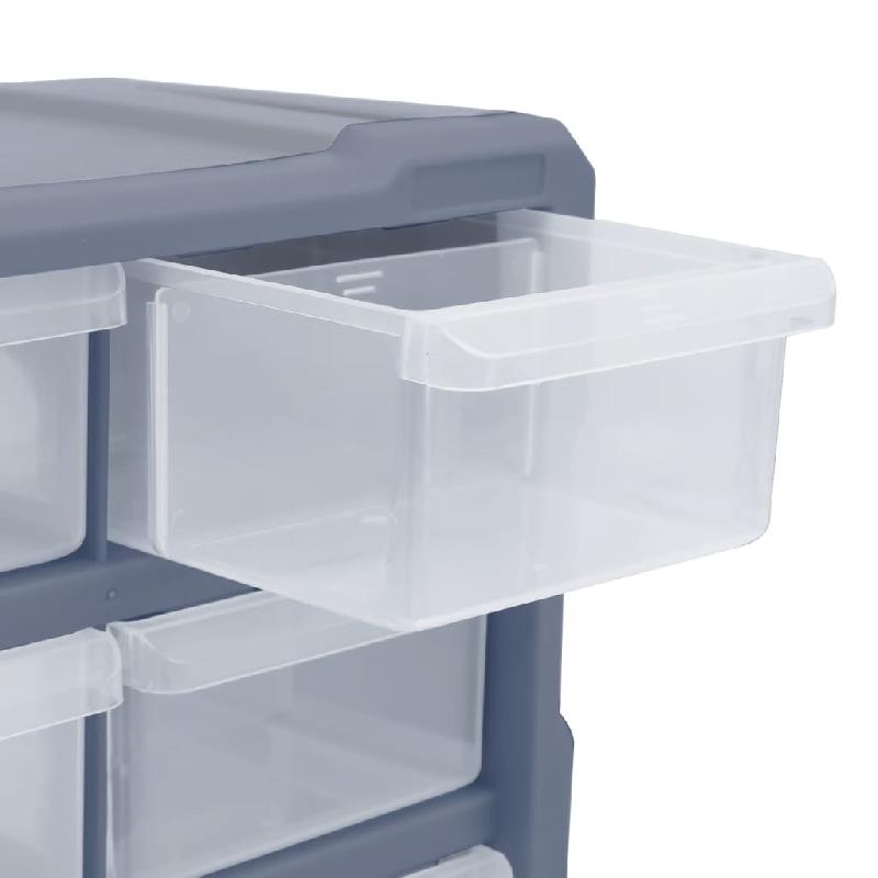 Vidaxl organisateur multi-tiroirs avec 18 tiroirs centraux 38x16x47 cm 149598_6