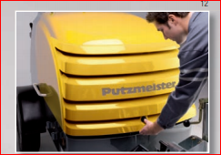 Machine M 740 pour transport de chapes, béton fin et graviers