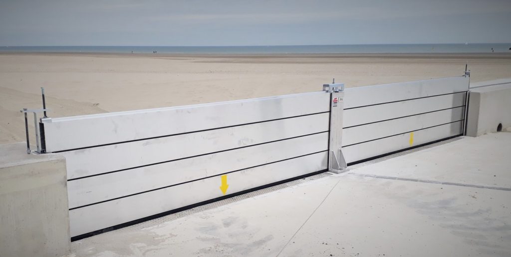 Système de protection anti-inondation FLO-DEM 80 - Maison individuelle et site industriel - Glissières latérales et poutrelles démontables_6