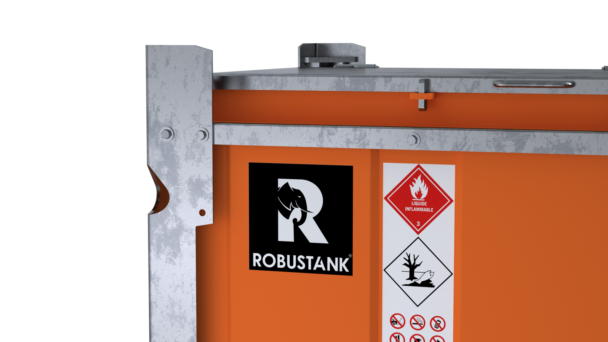 Cuve de transport de gasoil Robustank Performance - 928L à 2829L - homologuée UN/ADR - acier double paroi_6