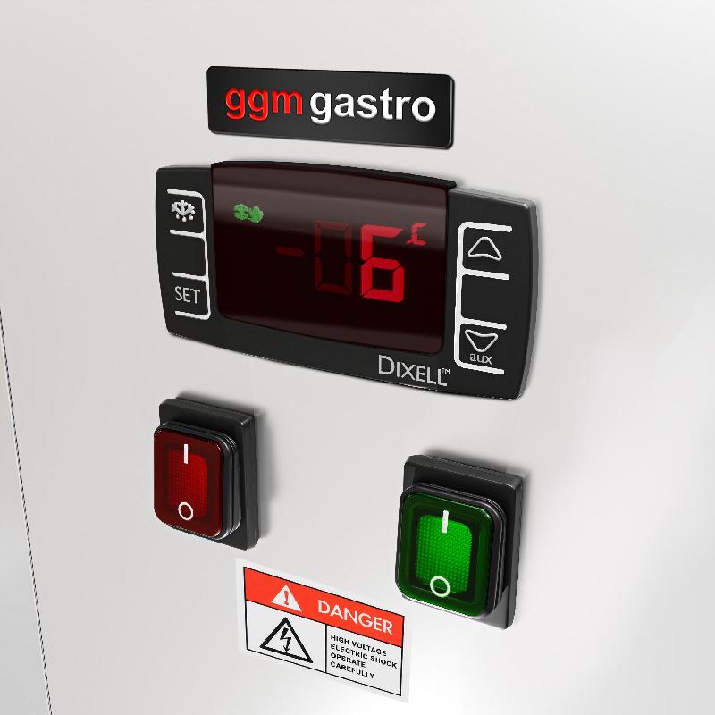 Vitrine réfrigérée pour pâtisserie - 1200 mm - 2 étagères - Inox_6
