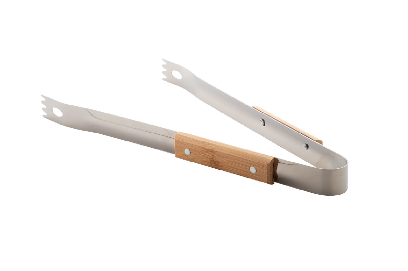 Set BBQ 3 pièces - acier inoxydable avec manches en bambou - dans boîte en papier kraft_6