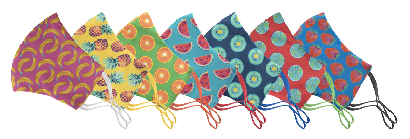 Masque facial personnalisé - lavable, réutilisable, impression sublimation, taille adulte - 100% polyester et coton_6