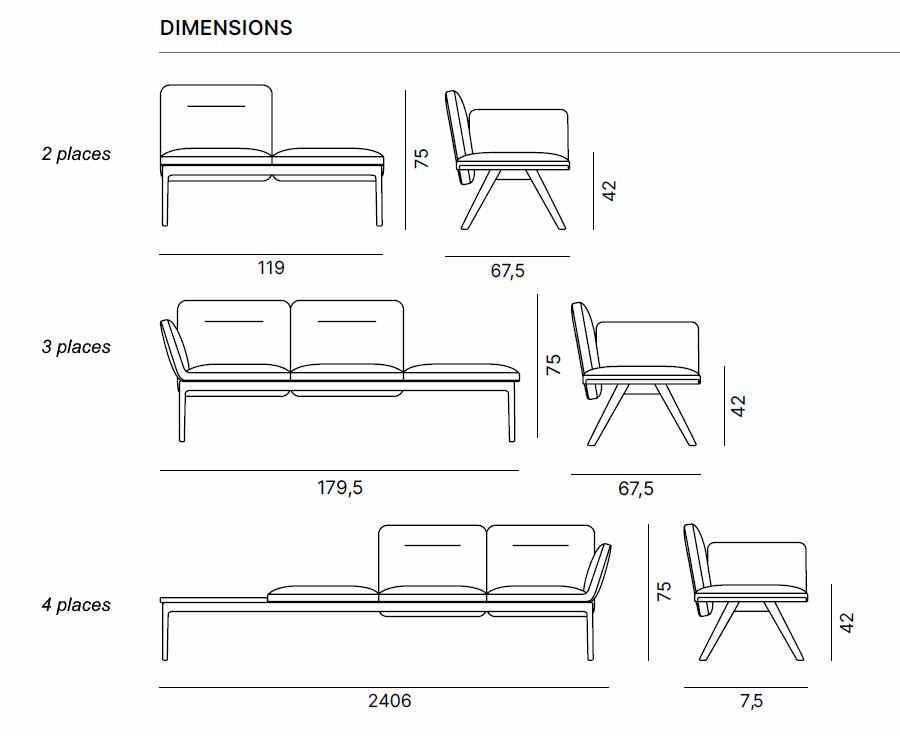 Salon d'accueil sur poutre Harmonie - modulable, confortable et design avec options personnalisables_6