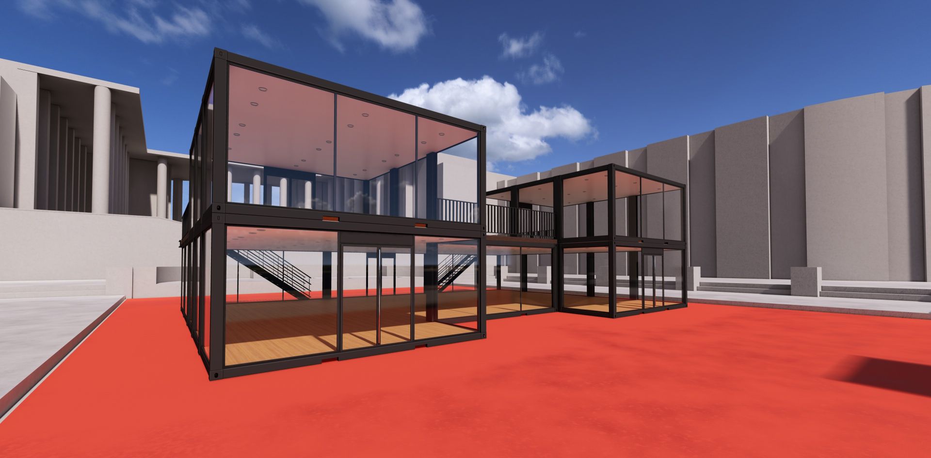 Container Stand - Solution modulable et personnalisable pour exposition, showroom ou stand promotionnel_6