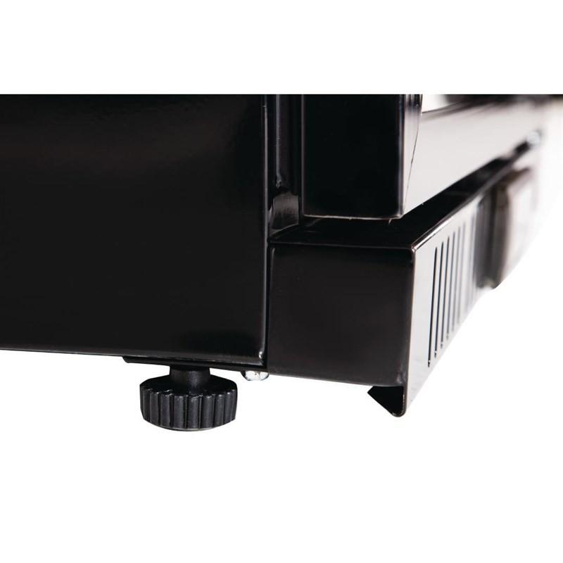 Arrière-bar une porte pivotante Série G noir 128L GL011 Polar_6