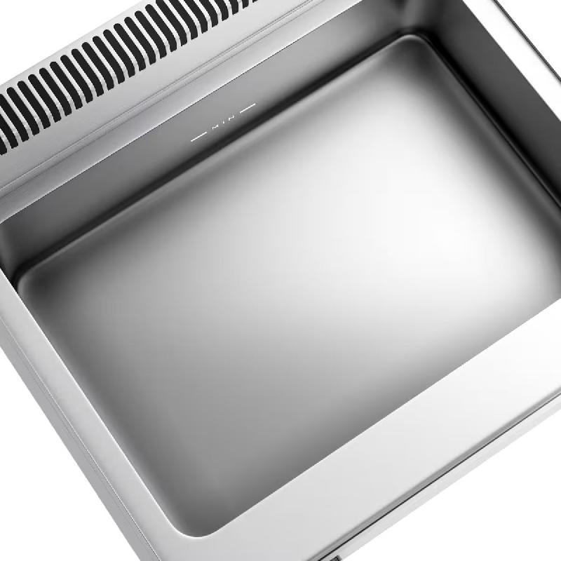 Bain-marie électrique sur meuble - 2x GN 1/1 - Meuble 2 portes Inox | GGM - Mario 700_6