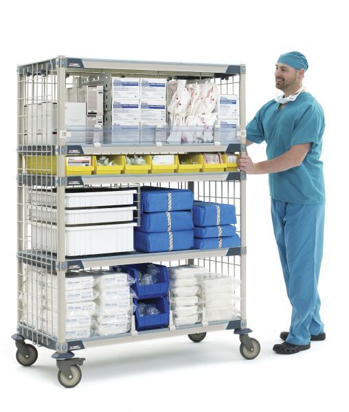 Rayonnage modulaire de stockage METROMAX - idéal pour linge stérile, médicaments et matériel de stérilisation_6