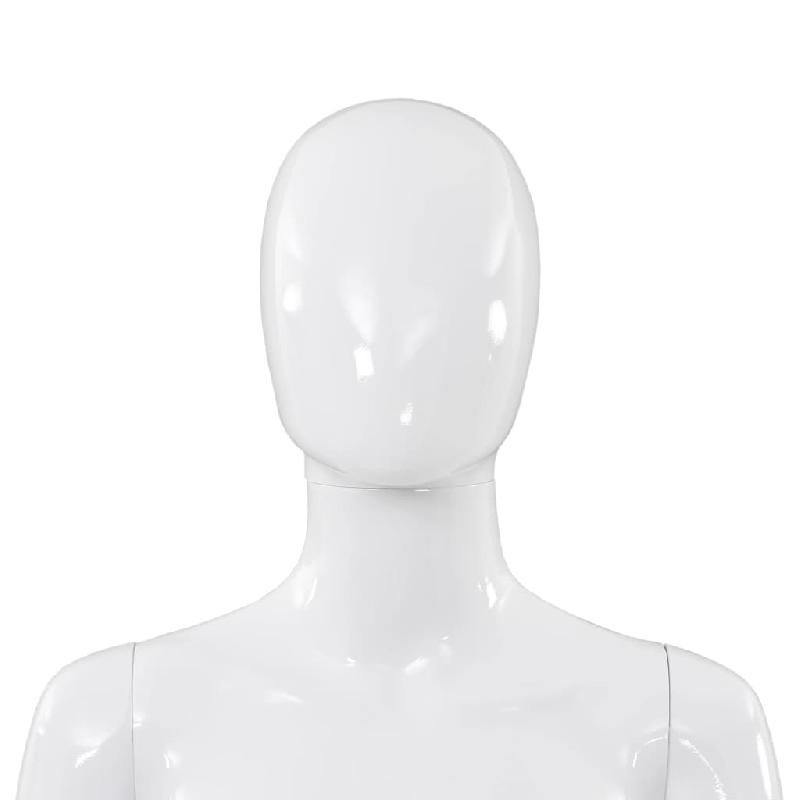 Vidaxl mannequin femme corps complet base verre blanc brillant 175 cm 142928_6
