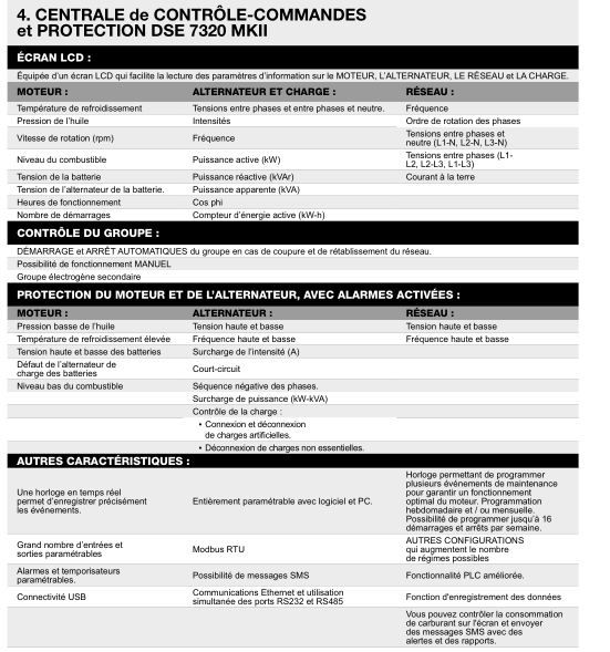 Ct-1410 - Groupe électrogène en container triphasé 50 Hz 1.409,8 kVA - Moteur MTU - Alternateur STAMFORD_6