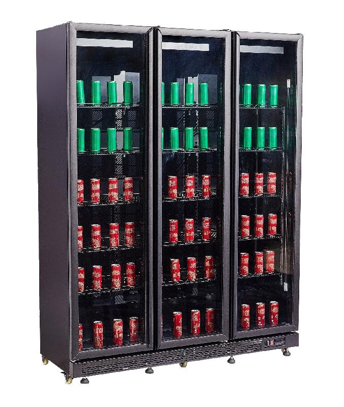 Réfrigérateur 3 portes en verre noir nap-1200 l1600 7455.1920 COMBISTEEL_6