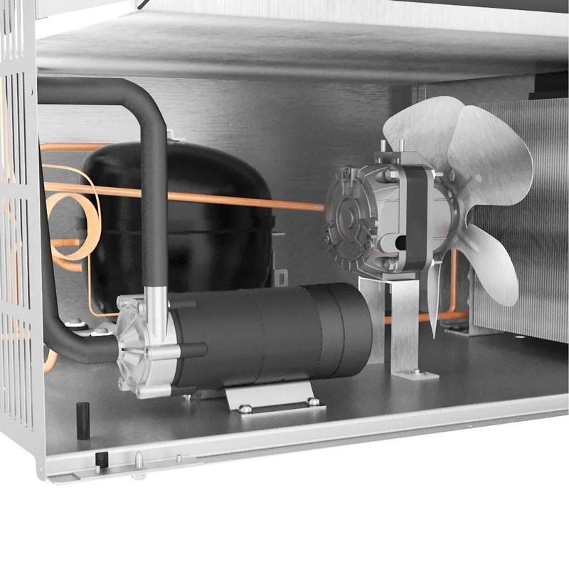 Machine à glaçons pleins cylindriques - 22 kg/24h - stockage 4 kg_6
