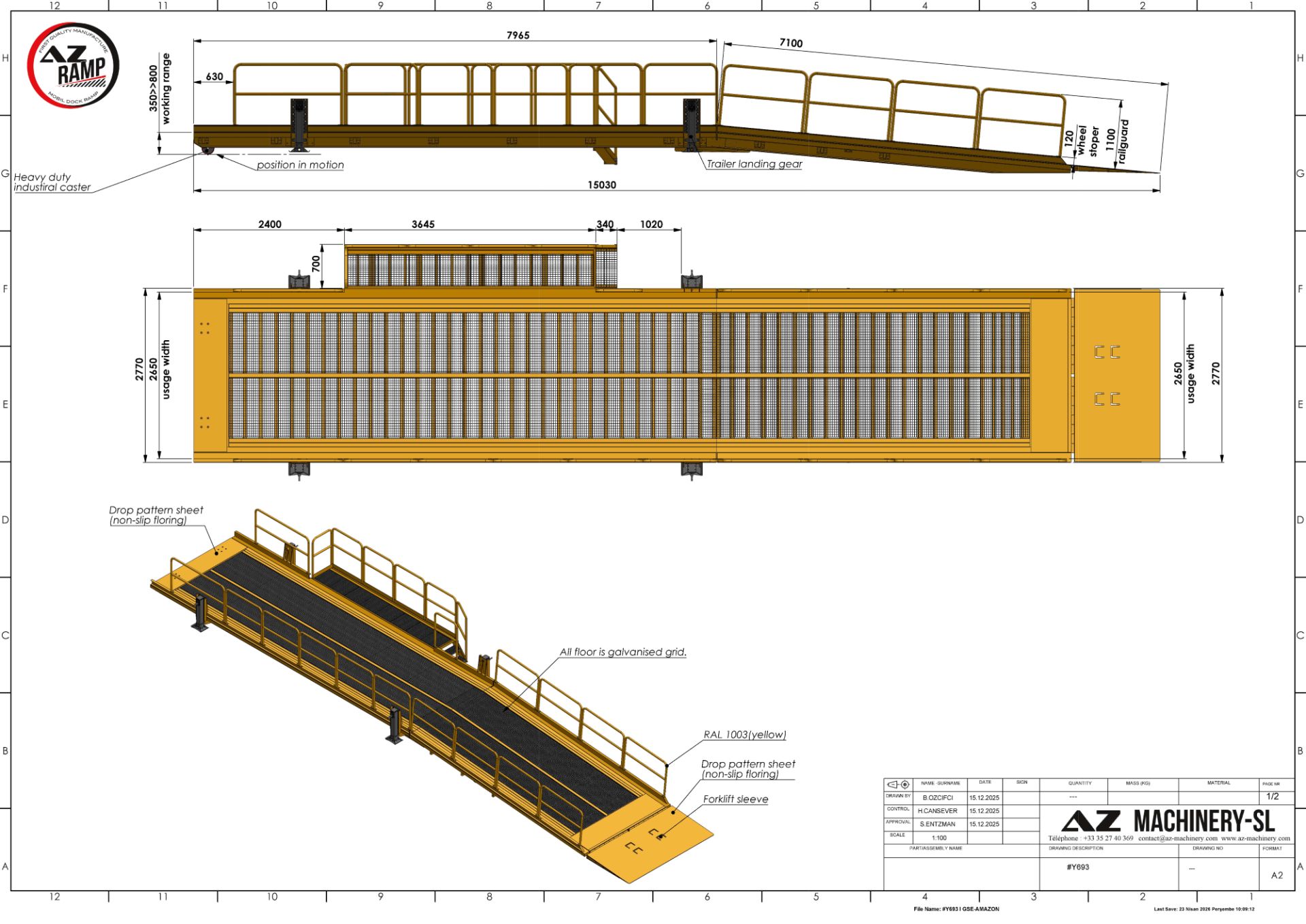 Réhausse de quai mobile réglable pour VUL_6