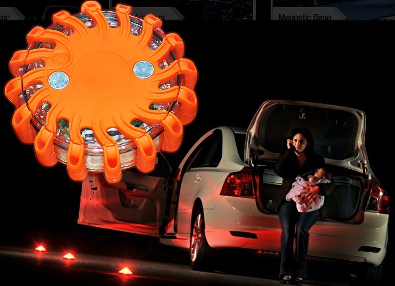 Mallette de 6 balises de signalisation à leds rechargeables (Orange ou Bleu)_6