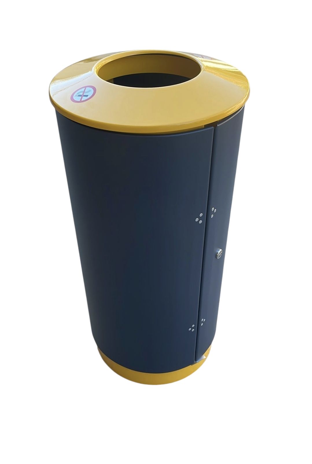 Poubelles tri sélectif en métal galvanisé - extérieur/intérieur - acier galvanisé - 9 litres_0