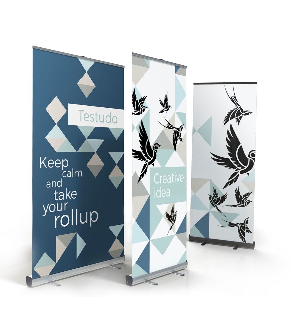 Roll-up pour stand et présentation événementiel - 80cm à 1,2m - Simple ou double face - Aluminium avec impression_6