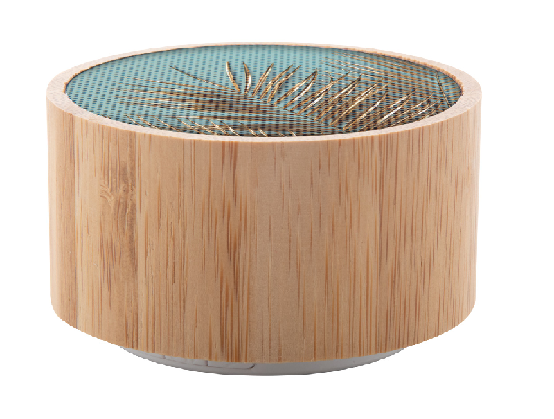 Enceinte Bluetooth - Boîtier en bambou - Fonction mains libres, radio FM et batterie rechargeable_6