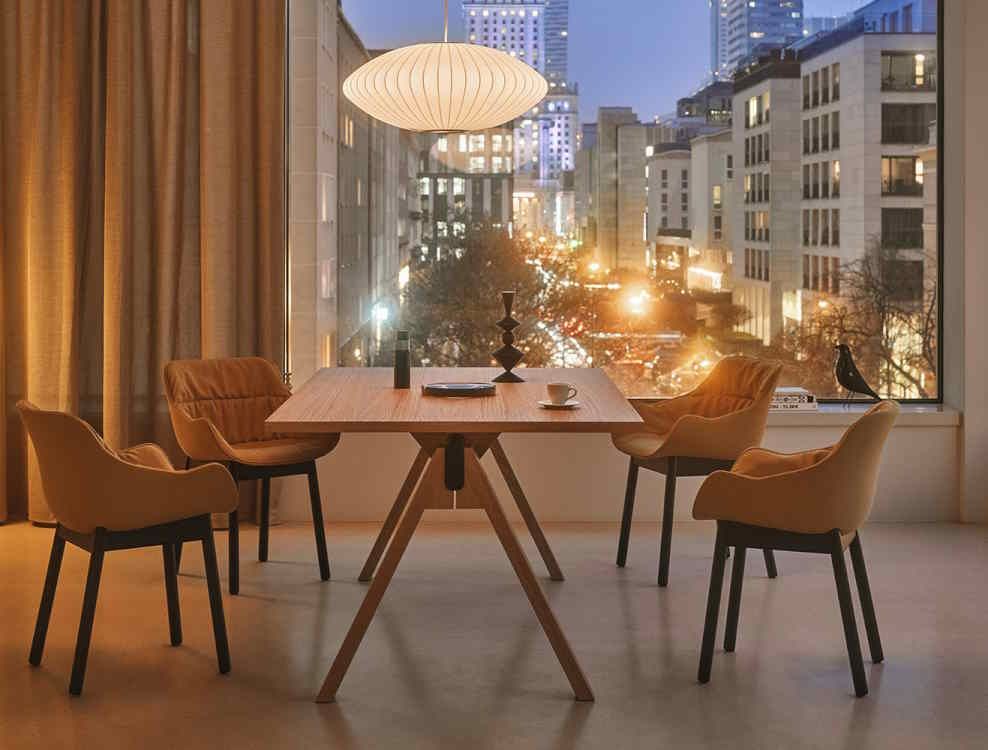 Bureau de direction moderne avec pieds en bois - Viga_6