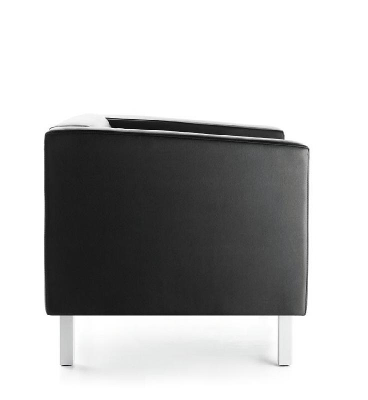 Fauteuil d'attente en cuir OXEL - Sokoa._6