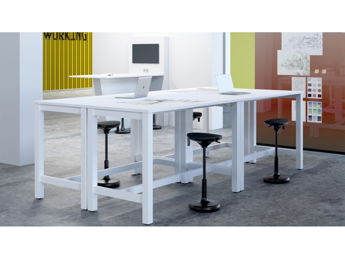 Table haute polyvalente NOVA - idéale pour salles d'étude, réunions, conférences, formations ou bibliothèques_6