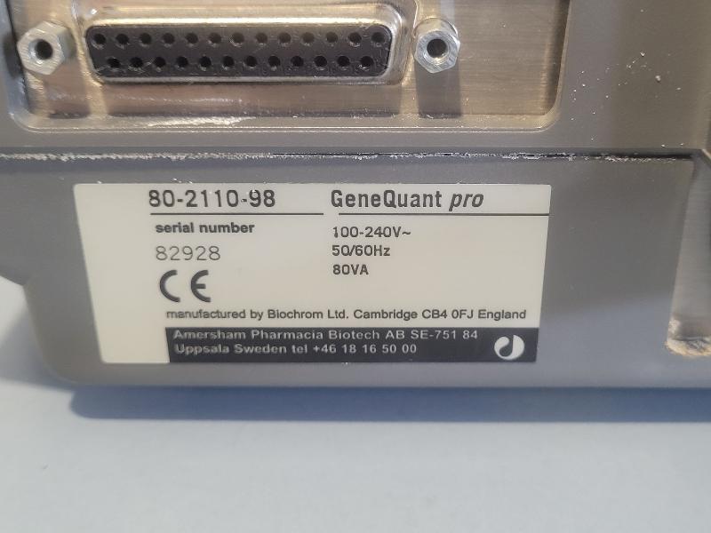 Gene quant pro rna/dna calculateur biochrom_6