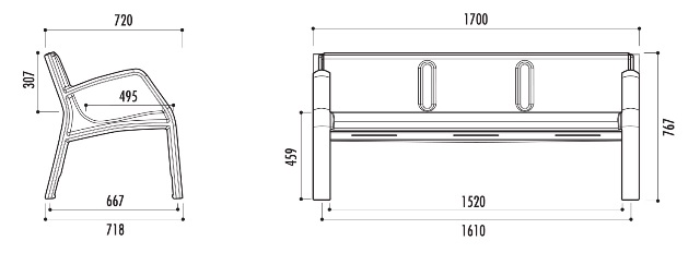 BANC PUBLIC EN POLYÉTHYLÈNE ECOPLAST_6