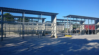 Rayonnage à palettes avec toiture - Stockage extérieur pour marchandises sensibles aux intempéries - OHRA_6