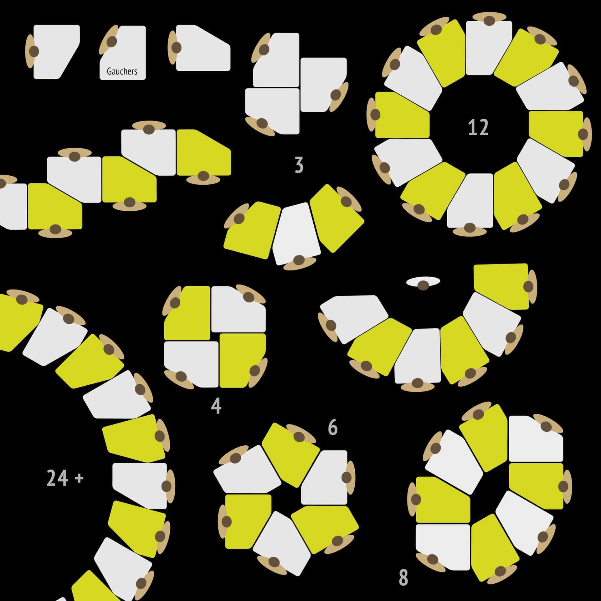 Table scolaire modulable EWT.5-79 – Table pentagonale pour classe flexible – Plateau particules fines_6