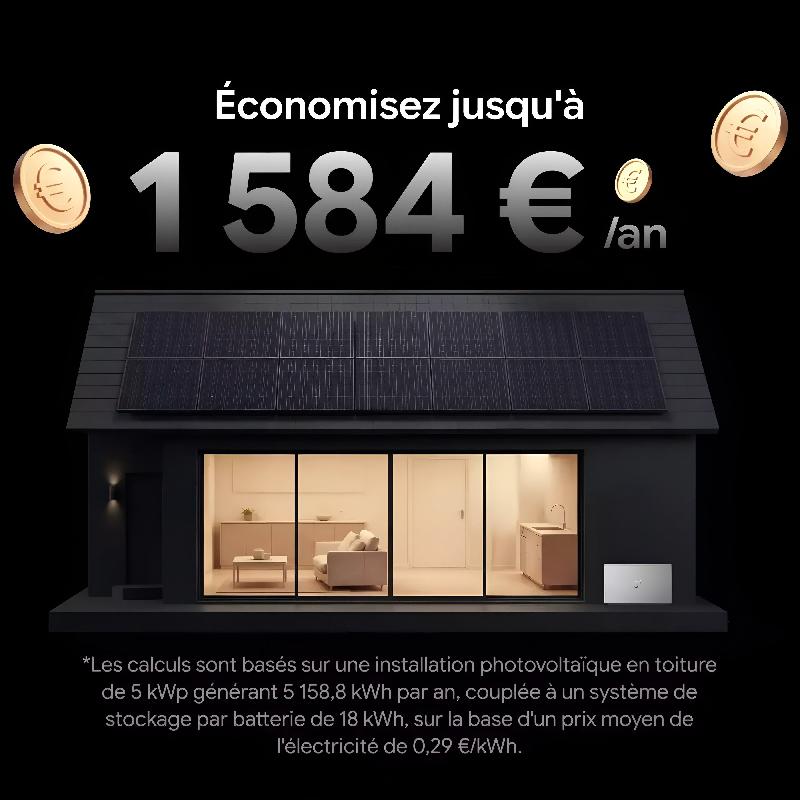 Batterie solaire SAMDUO NEX E6000H (6 kWh) - Batterie solaire SAMDUO NEX E6000H (6 kWh) + SAMDUO Smart Meter_6