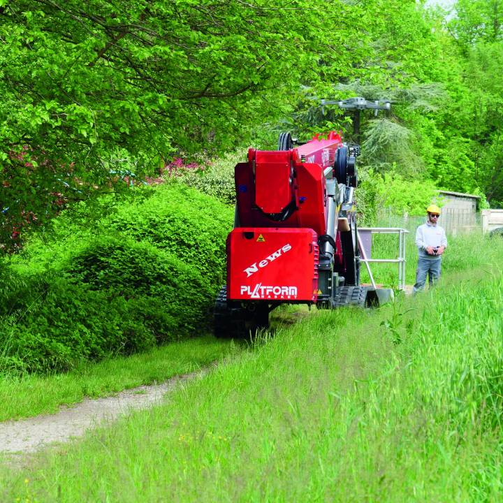 Nacelle araignée sur chenille sécuritaire et stable en hauteur avec une hauteur de travail de 38.64m - spider 39 t_6