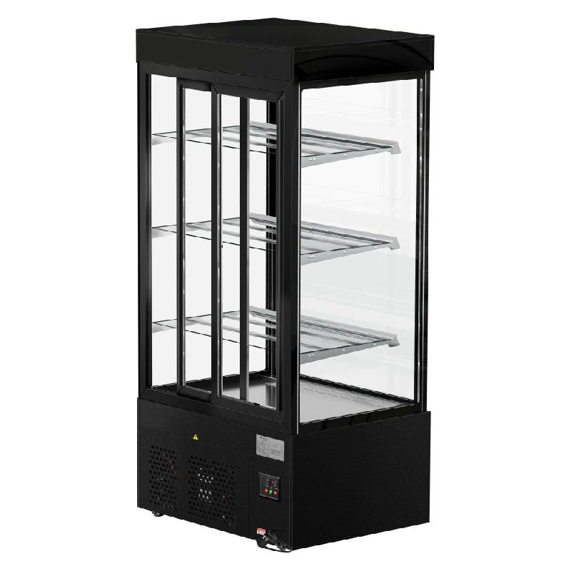 Vitrine réfrigérée pour pâtisserie MADRID - 1000 mm - 3 étagères - Noir_6