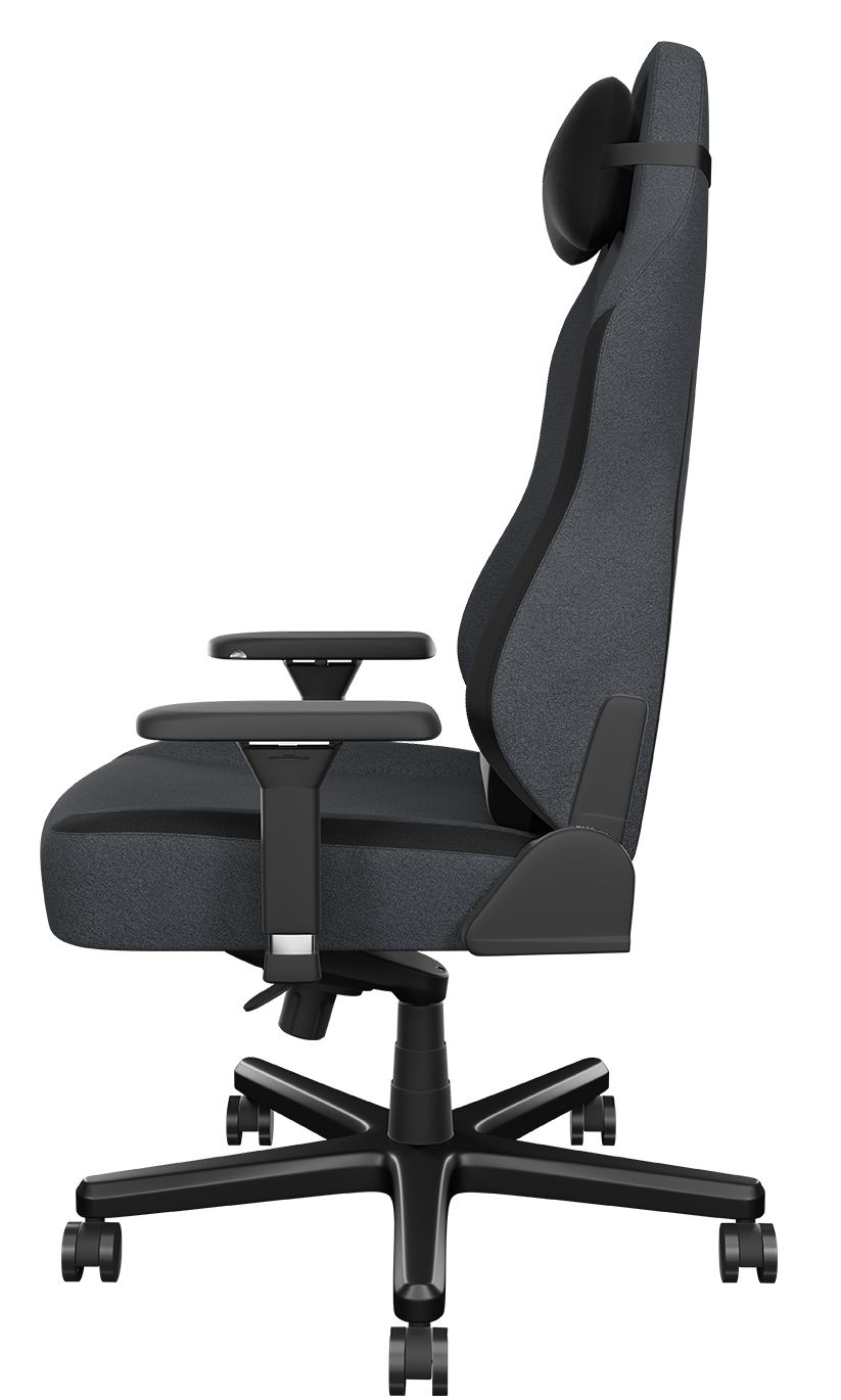 Siège réglable en tissu déperlant avec mousse de haute densité 55 kg/m3 - ORAXEAT TK800F - Gris foncé / Noir - Réf : ORX_TK800F_BKLG_6