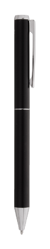 Parure stylos - aluminium recyclé - roller et stylo à bille - avec étui boîte cadeau en papier noir - encre bleue_6